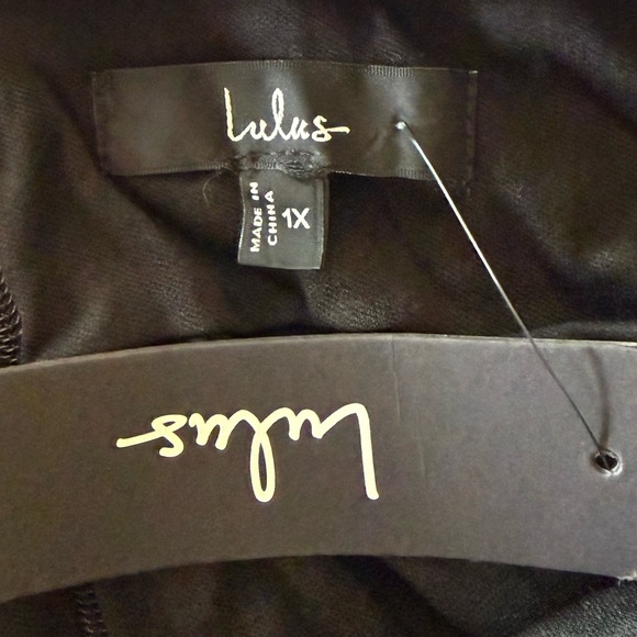 Lulus NWT Heavenly Hues Goddess Maxi Long Sleeveless Dress, Black, Size 1X - Picture 13 of 16